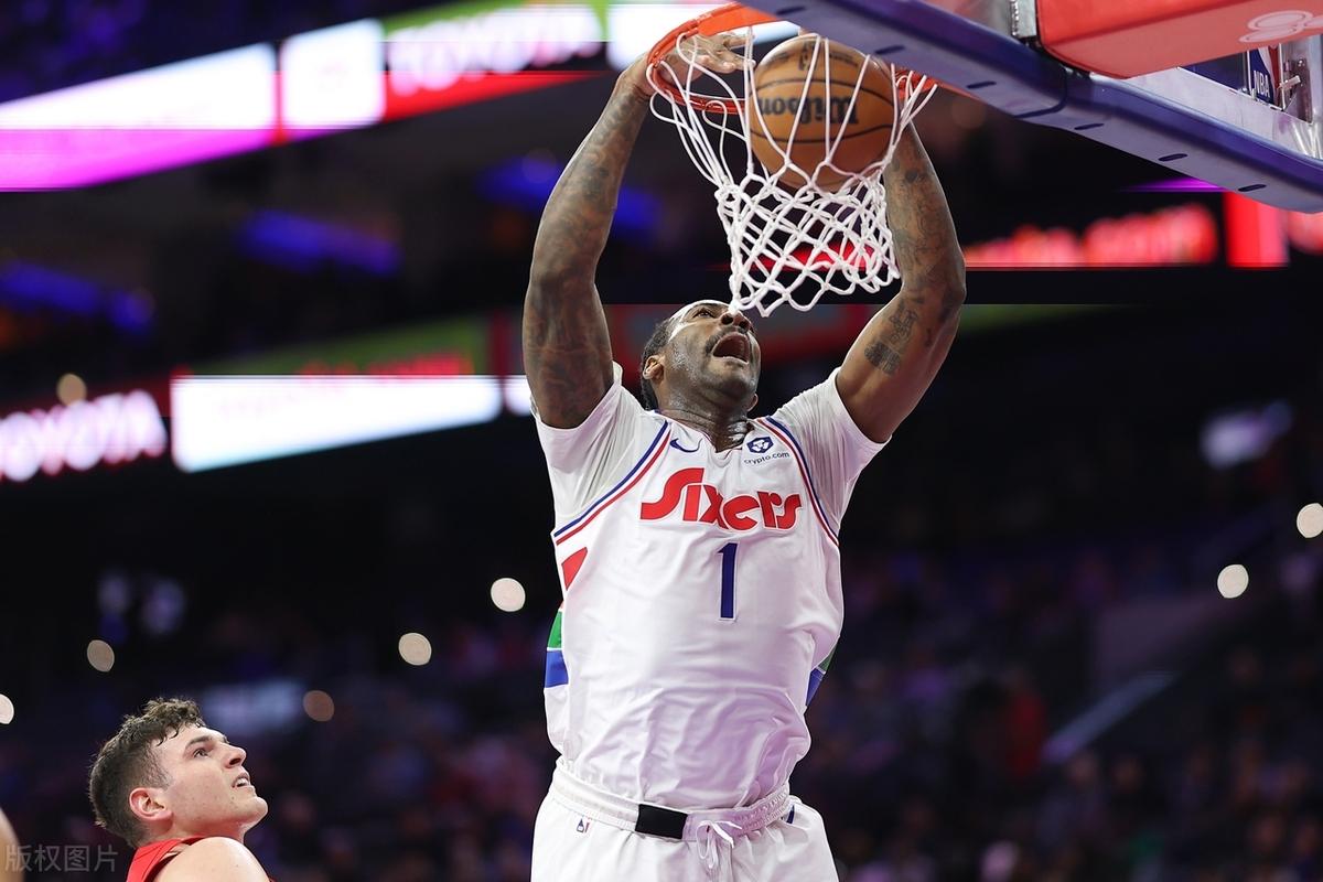76人主场负开拓者，西蒙斯投篮低迷